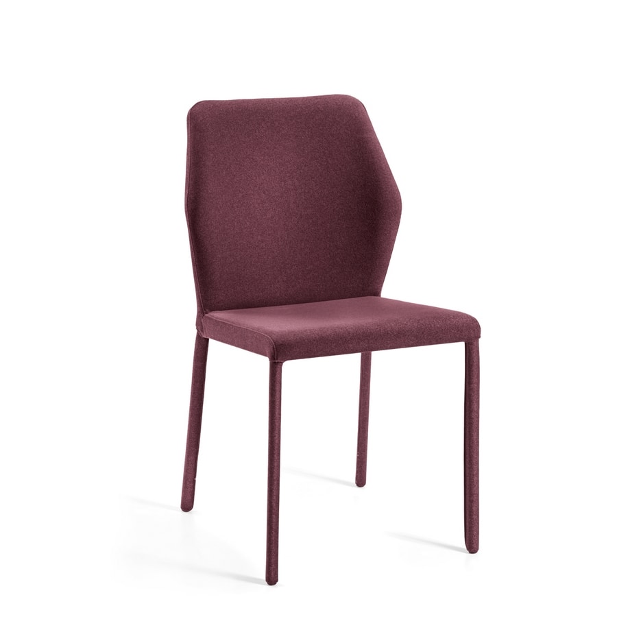 Mirò, Chair with hexagonal shaped back