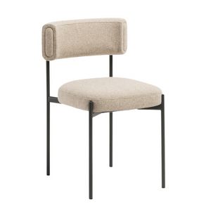 Amelie S M TS, Metal chair with padded seat and back