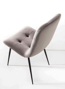 Art. 206 Zara, Dining chair with elegant and soft lines