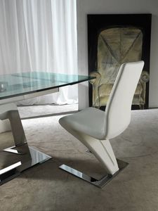 Art. 294 Zeus, Chair with an alternative design, covered in faux leather
