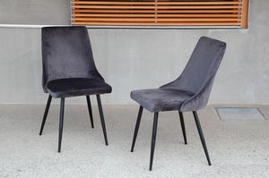 Art. 306 Musa, Chair upholstered in stain-resistant velvet
