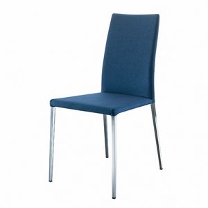 Asia, Lightweight chair upholstered in leather, in modern style