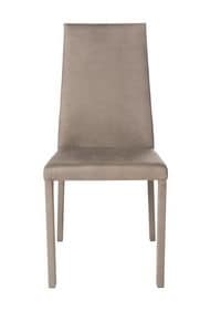 Castelfranco, Modern upholstered chair ideal for bars and kitchens