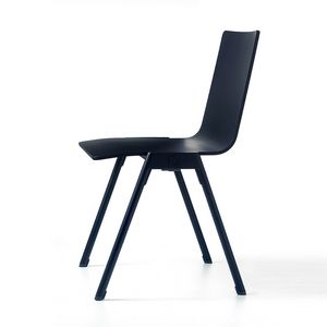 Chromis wood, Modern chair, stackable, for residential environments and bars