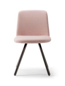 CLOÈ CHAIR 025 SL, Upholstered chair with metal legs