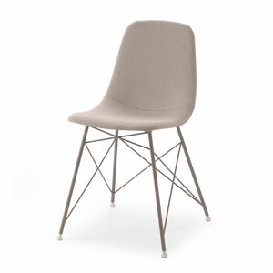 Coup� TRC UP, Steel chair, upholstered in fabric