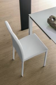 ELISIR SE602, Chair with padded seat and chromed metal legs