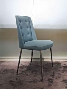 Embrace Moi, Upholstered seat, metal frame, ideal for modern environments
