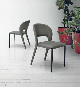 FUSION SE623, Chair with flared and upholstered rear legs