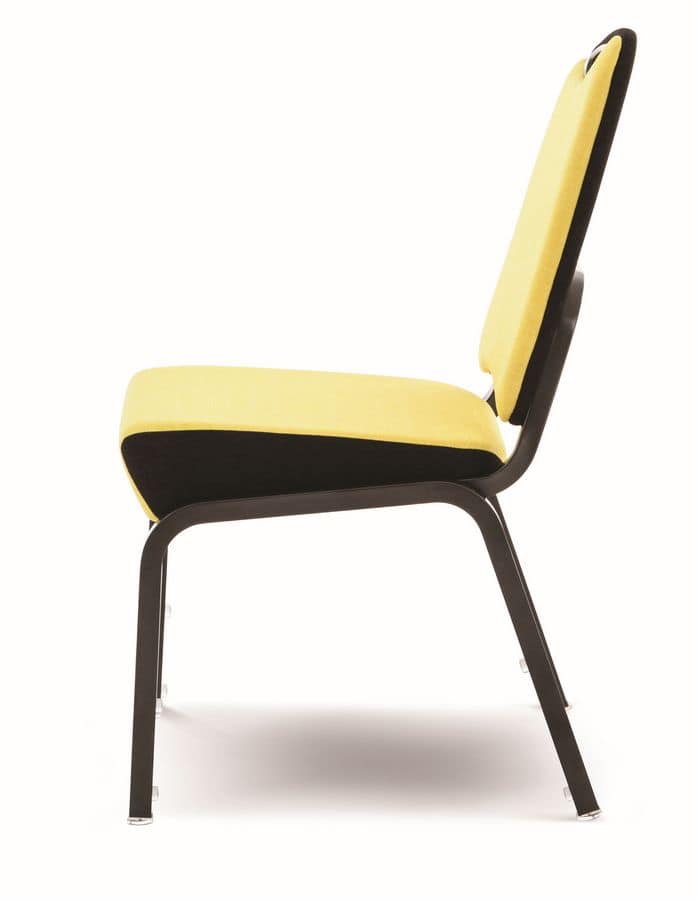 Inicio 09/2H, Llightweight chair, fireproof, with handle, stackable