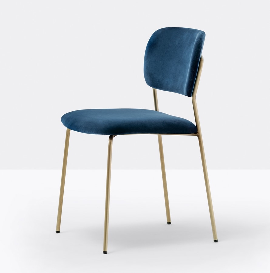 Jazz, Padded chair with light steel structure