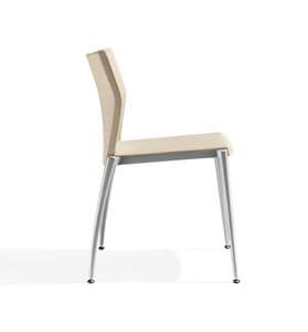 Kalla, Linear chair with aluminum structure