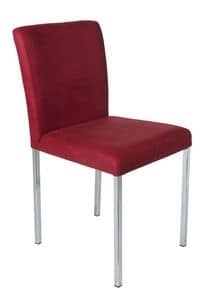 Vidor, Removable lining chair with metal legs for bars