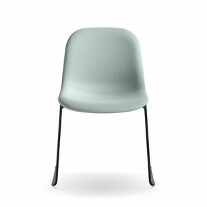 M�ni Fabric SL, Stackable chair with sled base