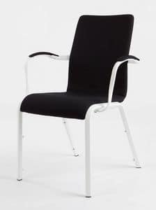 Mendola 07/1A, Upholstered chair, with ProBax technology, for conference