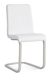 Steffy Pad, Chair with comfortable padding, metal cantilever base