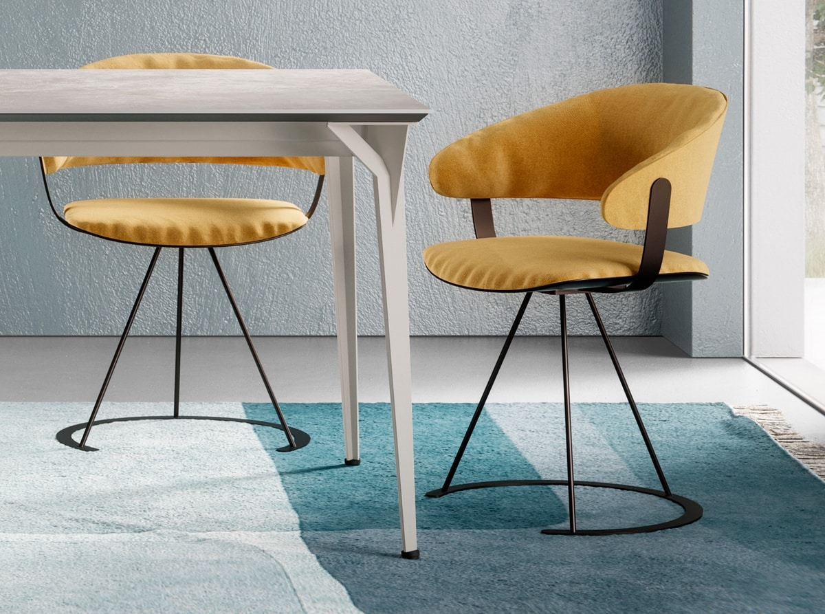 Stuoia, Chair with circular base