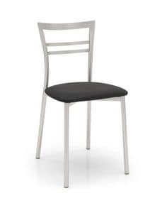 Taita, Modern metal chair, essential, for bars and restaurants