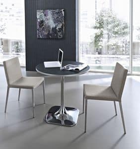 Tulip CE, Metal chair, tapered legs, removable covering