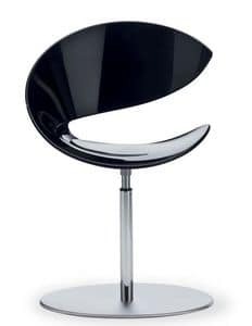 Twist GO, Swivel metal chair, with Hirek or padded seat