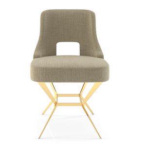 Virginia, Dining chair with geometric base