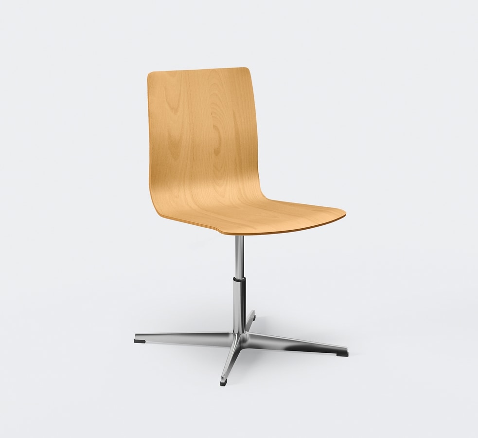WOODY, Chair with elegant and contemporary structure in steel rod