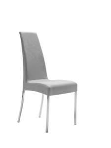 Yoka, Chair with tall backrest, for kitchens and dining rooms
