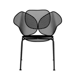Elitre chair, Outdoor metal chair, stackable, suited for bars and icecream parlour
