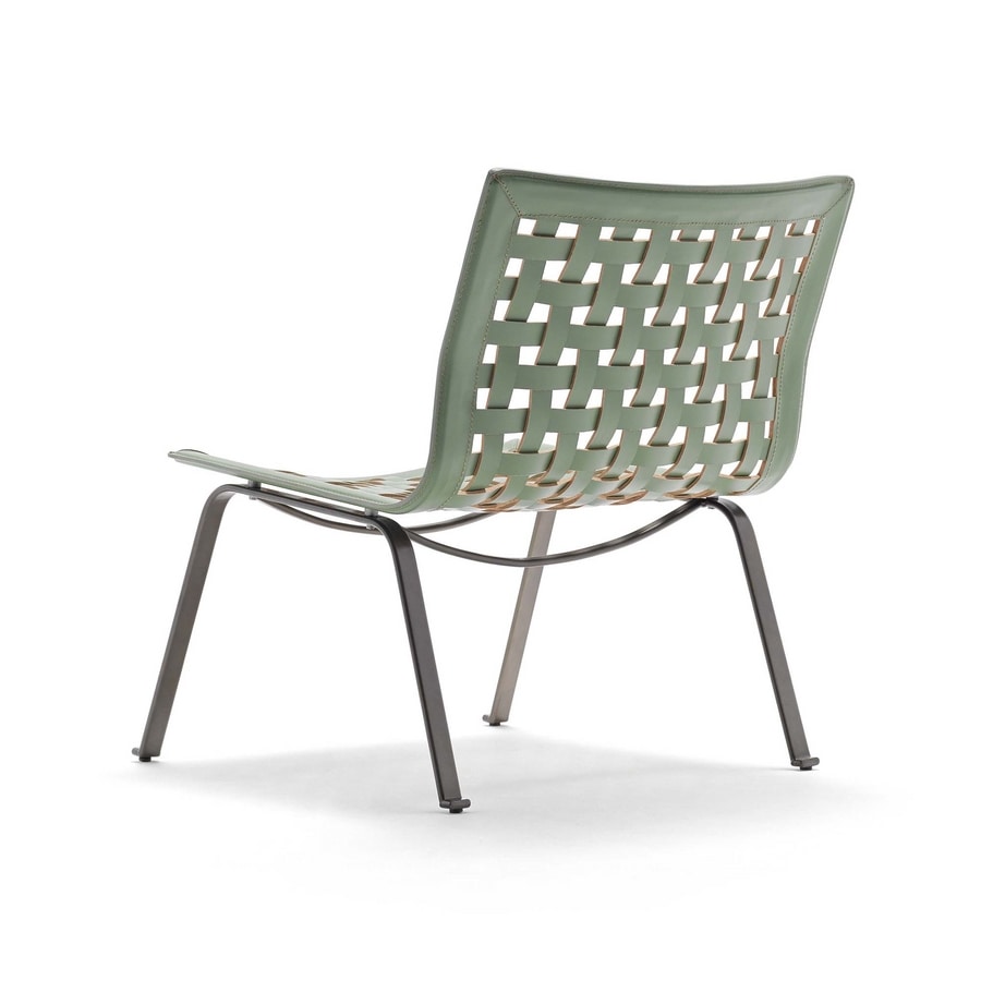 Net W, Lounge chair in leather