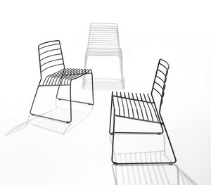 Park, Chair in steel rod, stackable, also for outdoors