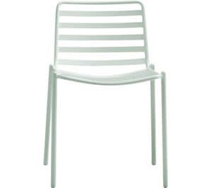 Trampoliere S EX, Painted steel chair, stackable, for outdoors