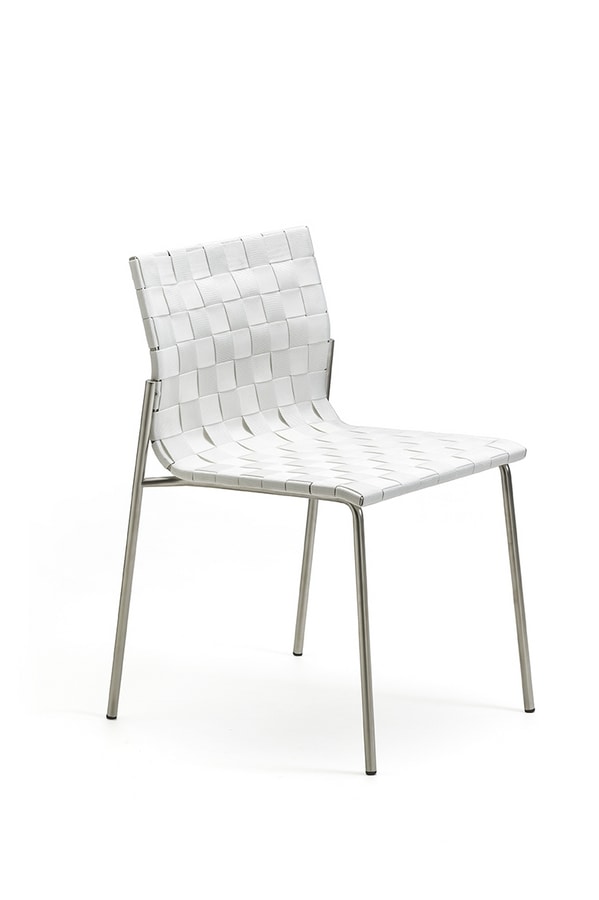 Zebra, Steel chair with polypropylene weaving