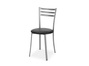 661, Metal chair, comfortable and elegant, for ice cream parlor