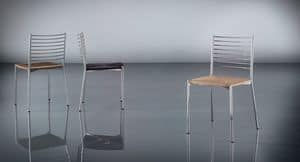ART. 242 MOONEY, Simple metal chair Patio