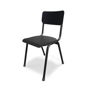 Zoe, Metal chair with plywood back and seat
