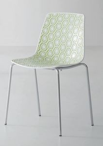 Alhambra NA, Chair with metal structure, polymer base