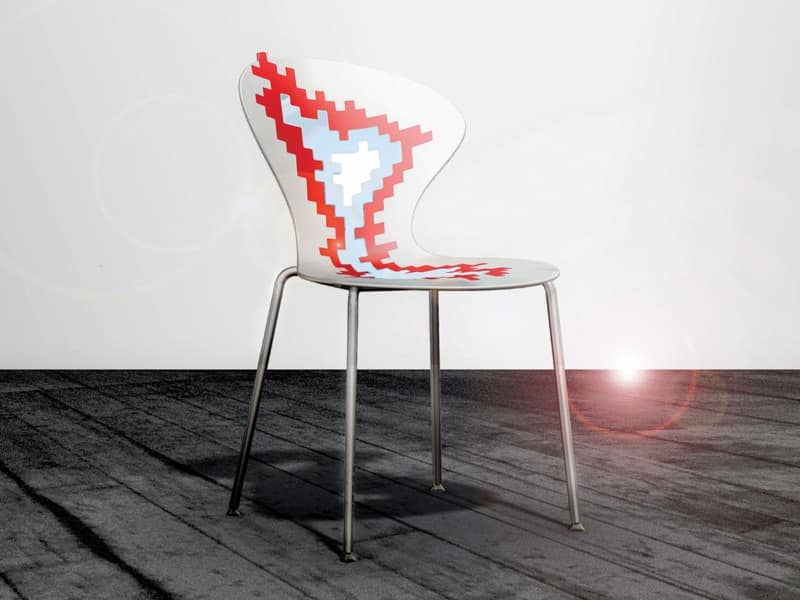 Big Bang, Metal chairs with plastic seat, for conference room