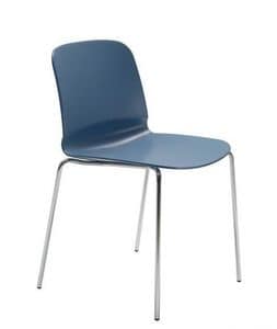 Li C, Chair, made of metal and restylon, different colours