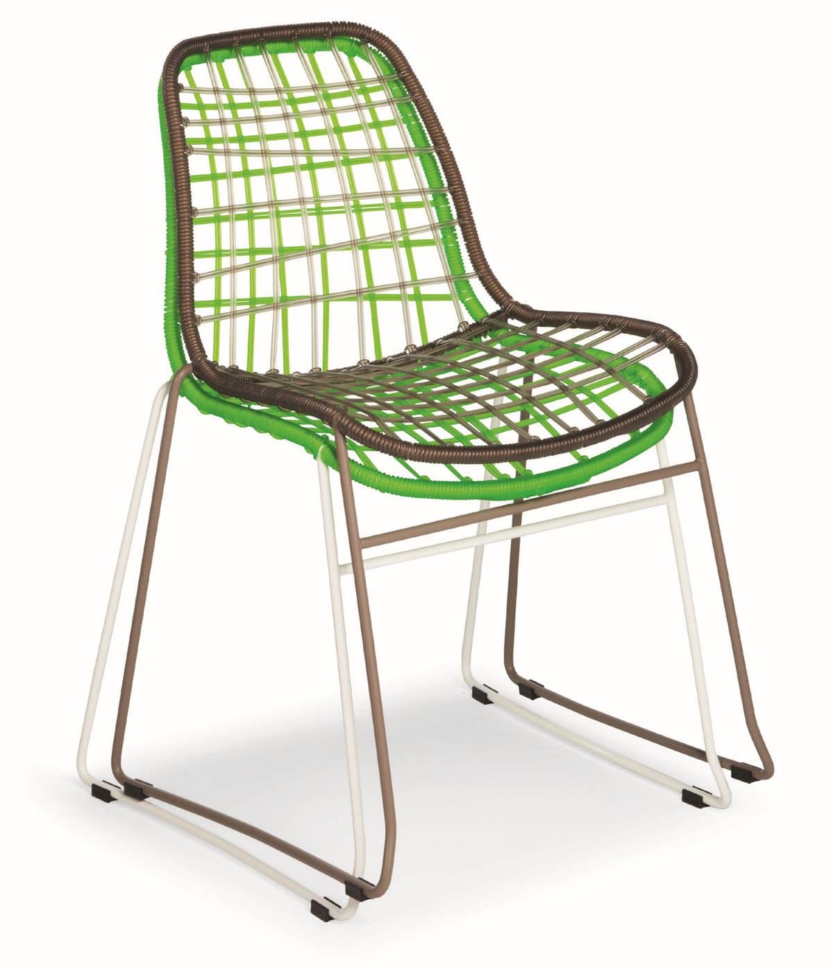 Net, Chair in metal and synthetic twine, also for outdoor