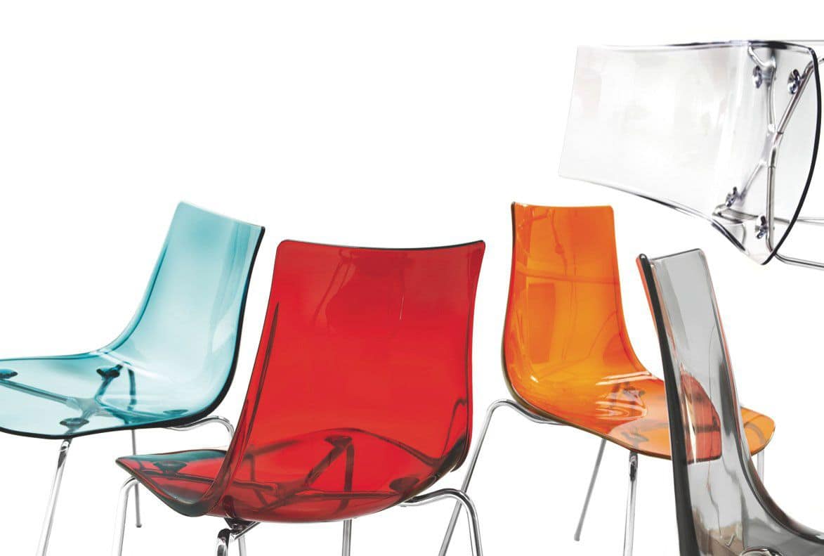 SE 2270, Chair with backrest in plastic, various colors, for restaurant