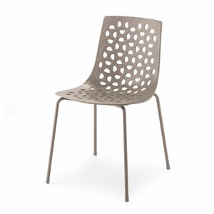 Tess C, Stackable chair in polypropylene