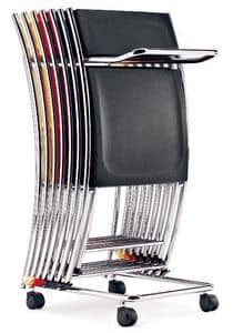 CS 071, Metal trolley for conference chairs