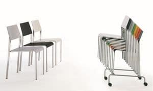 Trolley for chairs, Trolley for storage and handling chairs, ideal for catering and conference rooms