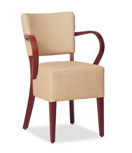 326, Chair with large upholstered seat, with armrests