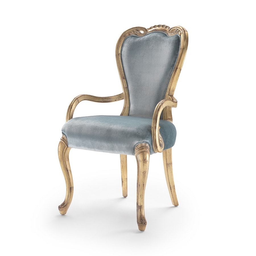 Armchair 9013 LXV style, Upholstered armchair, Louis XV style