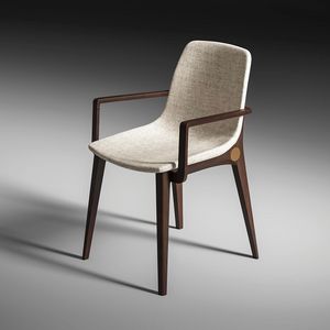 Armonia Art. EAR001, Wooden chair with armrests, padded