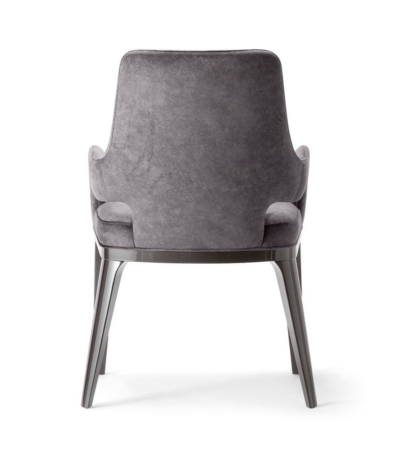 ASPEN DINING CHAIR 078 PO, Upholstered chair with armrests