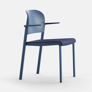 Bio PT BR, Chair with back and seat in recycled and certified polypropylene