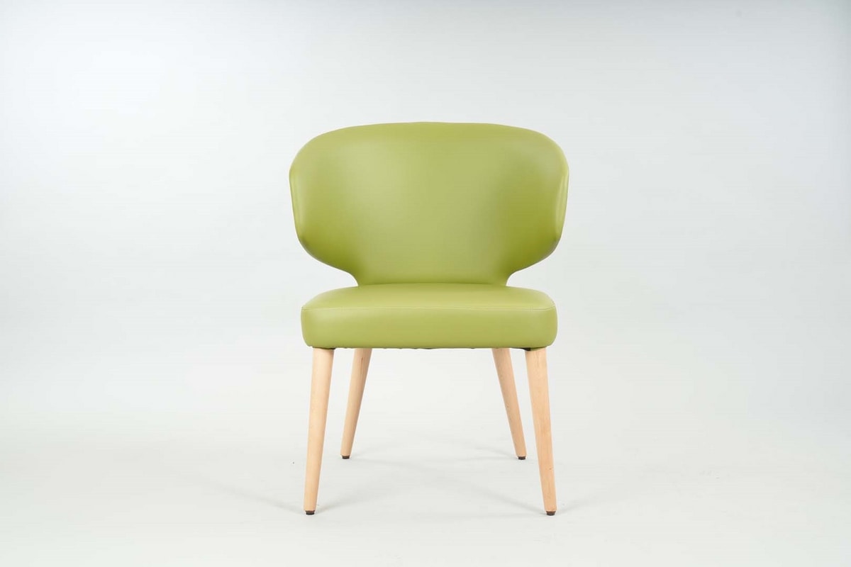 BS557A – Chair, Enveloping chair with armrests