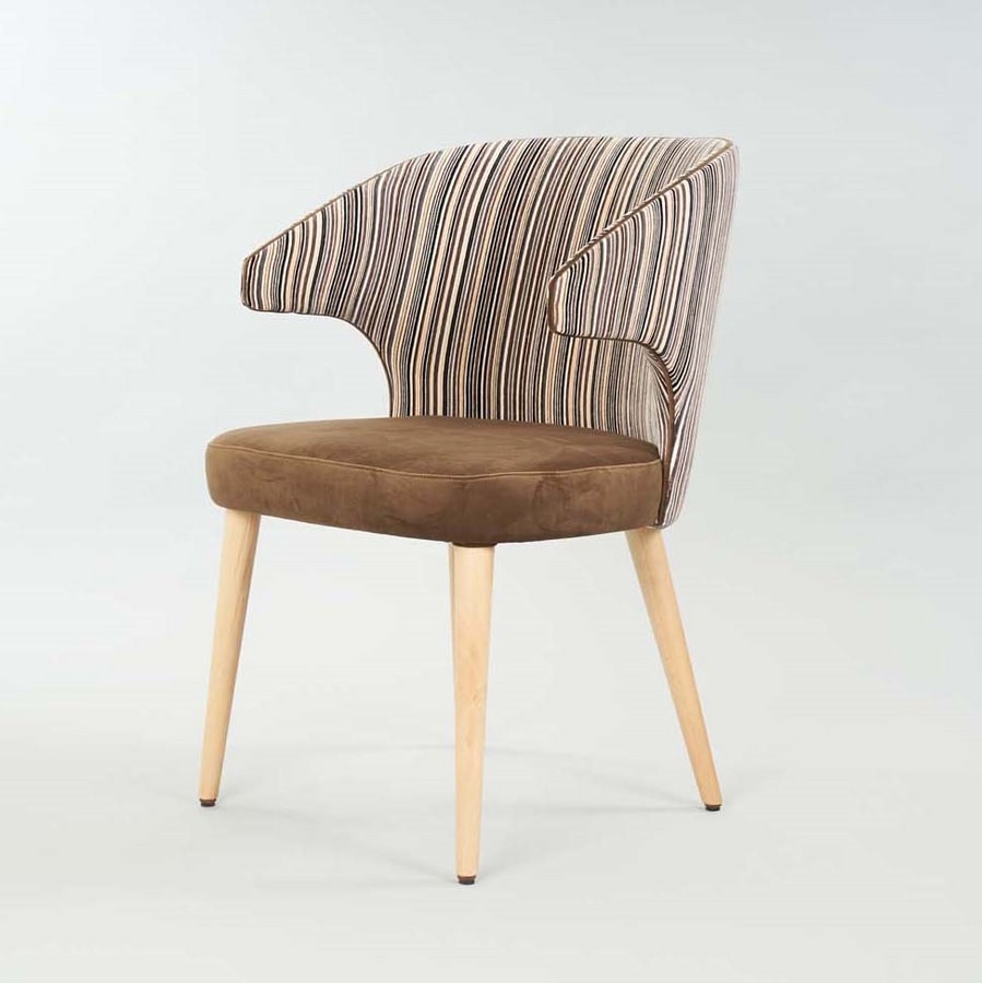 BS558A – Chair, Upholstered chair with armrests
